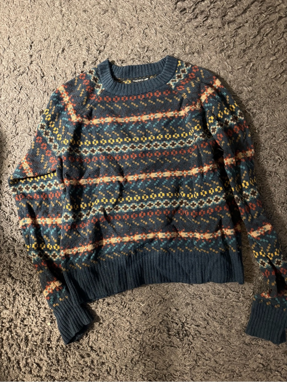Toad & Co Patterned Crewneck Sweater